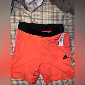 Adidas Men NWT heat RDY semi Flash Red Shorts Medium Pink